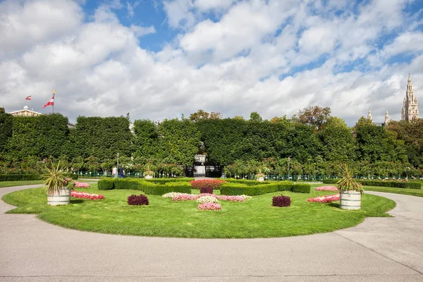 Austria Vienna Volksgarten Giardino Del Popolo Parco Pubblico Nel Centro — Foto Stock