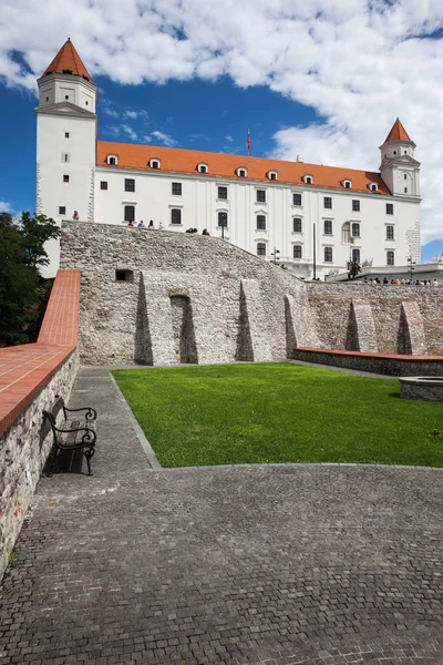 Eslováquia Castelo Bratislava Bratislavsky Hrad Marco Histórico Cidade — Fotografia de Stock