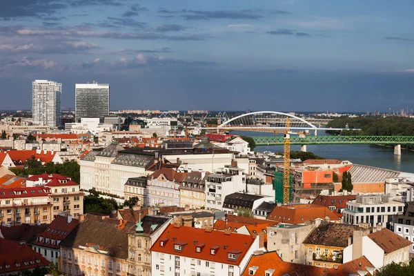 Eslovaquia Bratislava Vista Capital Paisaje Urbano — Foto de Stock