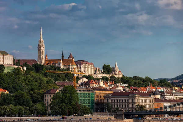 Maďarsko Budapešť Hlavní Město Panoráma Budín — Stock fotografie