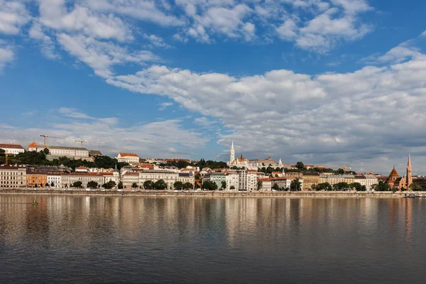 Budapeste Capital Hungria Horizonte Lateral Buda Partir Rio Danúbio — Fotografia de Stock