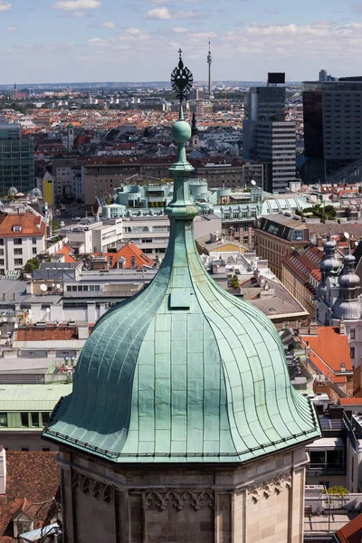 Купол Башни Собора Святого Стефана Stephansdom Городе Вена Австрия — стоковое фото