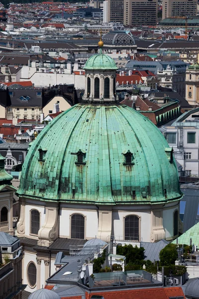 Kuppel Der Peterskirche Wien Stadt Österreich Architektur Barockstil Des Jahrhunderts — Stockfoto