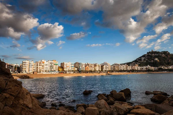 Blanes Località Turistica Sulla Costa Brava Catalogna Spagna Baia Del — Foto Stock