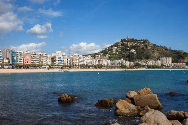 Kust Stad Van Blanes Costa Brava Middellandse Zee Catalonië Spanje — Stockfoto