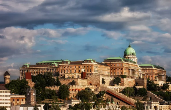 Zamek Królewski Landmark Historyczne Miasto Budapeszt Węgry Barokowy Pałac Królewski — Zdjęcie stockowe