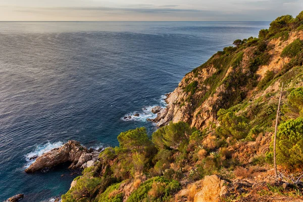 Costa Brava Littoral Mer Méditerranée Tossa Mar Catalogne Espagne — Photo