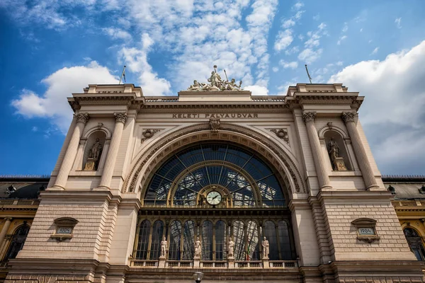 Keleti Railway Station Budapest Hungría Edificio Estilo Ecléctico Del Siglo — Foto de Stock