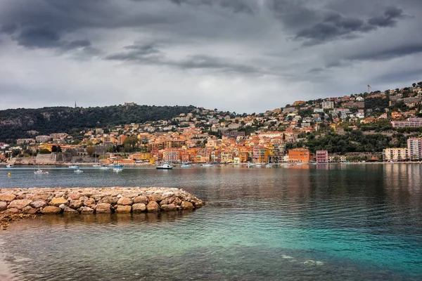 Villefranche Sur Mer Resort Town Mediterranean Sea Bay French Riviera — Fotografia de Stock