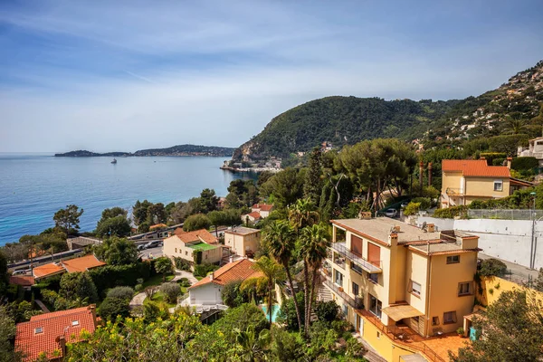 França Riviera Francesa Cote Dazur Aldeia Eze Sur Mer Mar — Fotografia de Stock