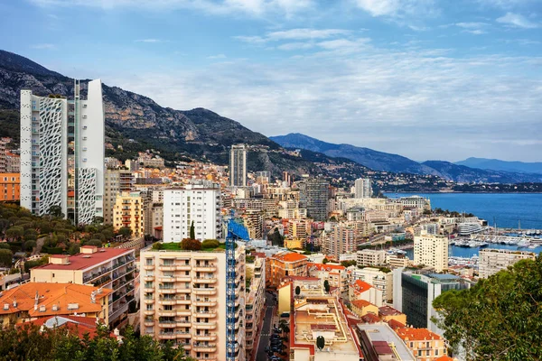 Stadtbild Des Monaco Fürstentums Unabhängiger Stadtstaat Der Küste Mittelmeer — Stockfoto