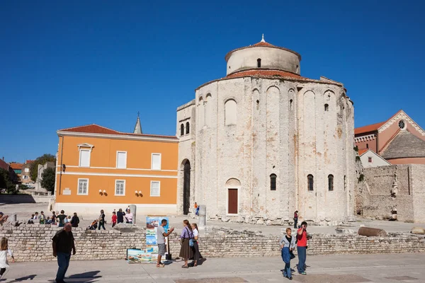 Zadar Croatia October 2010 Donatus Church Famous City Landmark Old — Stock Photo, Image