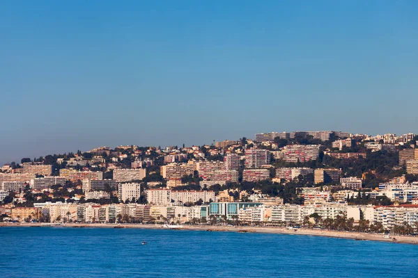 Francja Lazurowe Ładne Miasto Riwierze Francuskiej Widok Morza Śródziemnego — Zdjęcie stockowe