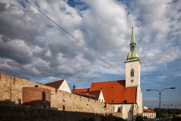 Martin Cathedral Old City Wall Bratislava Slovakia — Stock Photo, Image