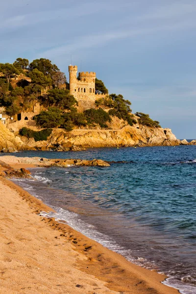 Stad Van Lloret Mar Aan Costa Brava Catalonië Spanje Strand — Stockfoto