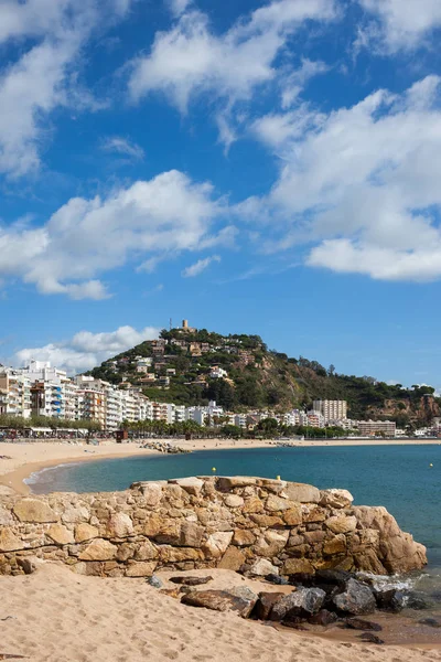 Resort Blanes Városka Costa Brava Katalónia Spanyolország Népszerű Üdülőhely Földközi — Stock Fotó