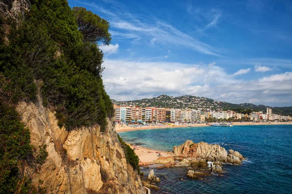 Stad Van Lloret Mar Catalonië Spanje Costa Brava Schilderachtige Kustlijn — Stockfoto