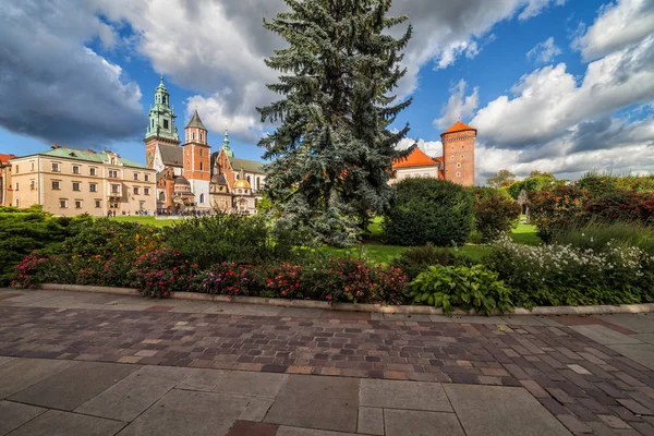 Wawel Cathedral Gardens City Krakow Poland — Stock Photo, Image