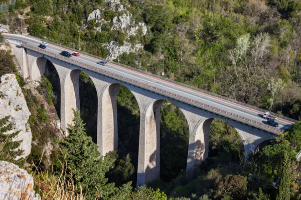 Γέφυρα Του Διαβόλου Οδογέφυρα Eze Γαλλία — Φωτογραφία Αρχείου