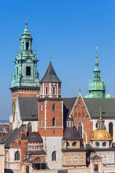 Catedral Wawel Cracóvia Polônia Basílica Real Arquicatedral Dos Santos Estanislau — Fotografia de Stock