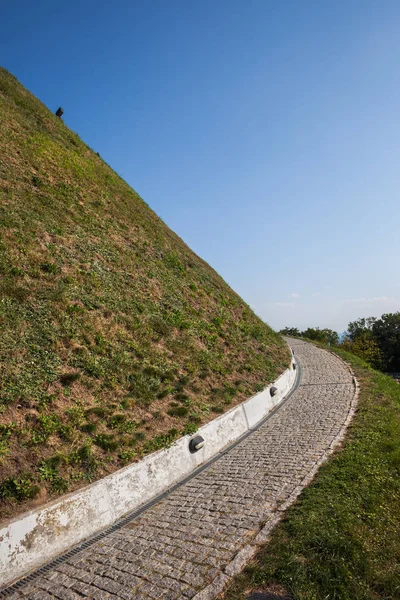 Sendero Ascendente Kosciuszko Mound Cracovia Polonia Hito Ciudad 1823 Dedicado — Foto de Stock