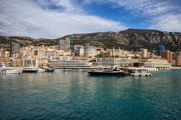Монако Монте Карло Skyline Морських Прибережних Міський Пейзаж — стокове фото