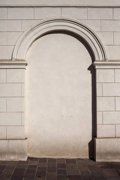 Klasik Tarzı Duvar Arka Plan Boş Bir Kemerli Niş Kopya — Stok fotoğraf