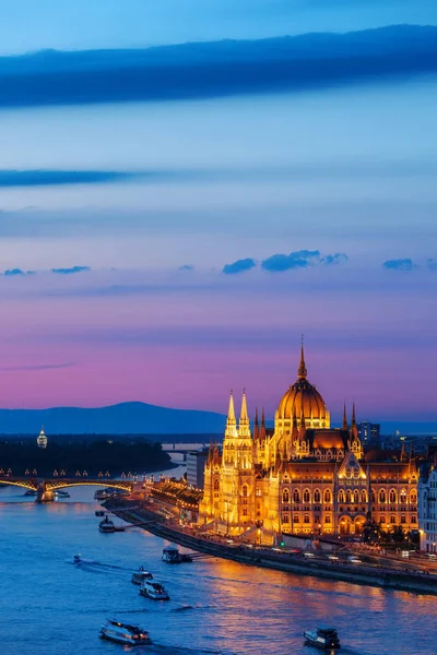 Βράδυ στη Βουδαπέστη — Φωτογραφία Αρχείου