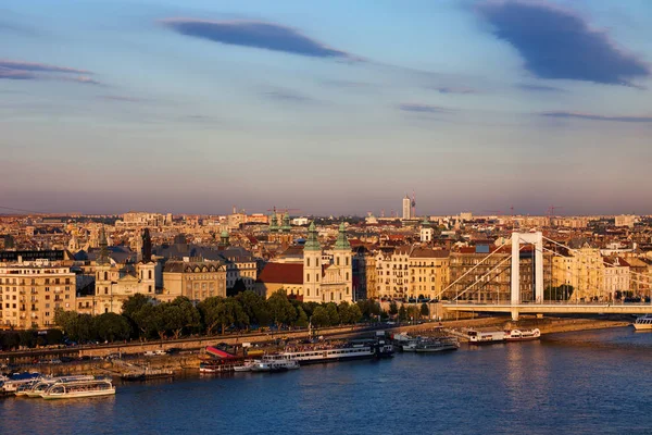 Panoráma města Budapešť v Maďarsku — Stock fotografie