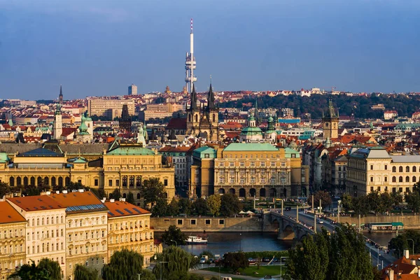 Cidade de Praga Cityscape na Checoslováquia — Fotografia de Stock