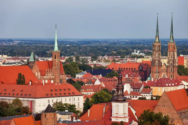 Wroclaw Cityscape in Polen — Stockfoto