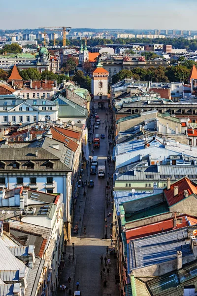 Улица Святого Флориана в Кракове — стоковое фото