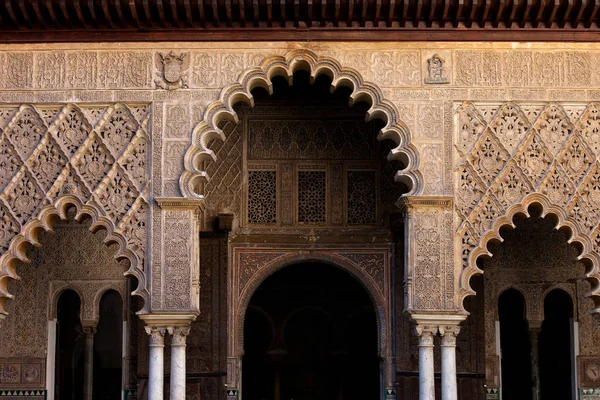 Alcazar palast von seville architektonische details — Stockfoto