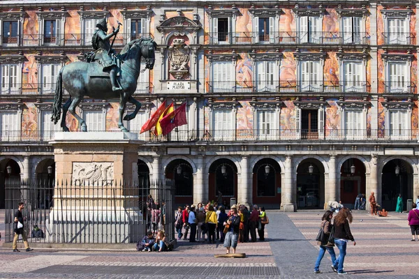 Plaza Mayor στη Μαδρίτη — Φωτογραφία Αρχείου