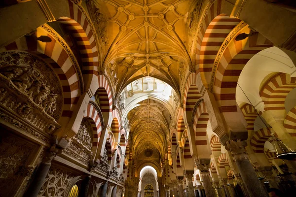 Mosquée Cathédrale de Cordoue Intérieur en Espagne — Photo