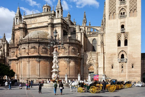 Kathedraal van Sevilla in Spanje — Stockfoto