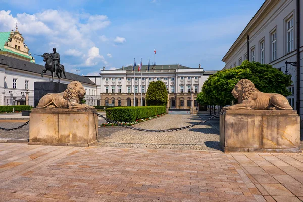 Elnöki palota Varsó városában — Stock Fotó