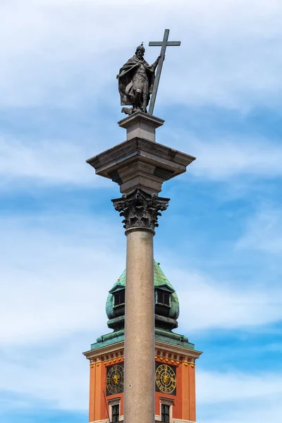 König Sigismund II. Wasa-Säule in Warschau — Stockfoto