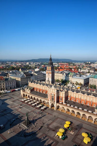 ポーランドのクラクフ市の航空写真 — ストック写真