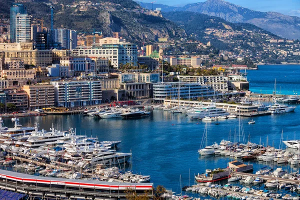 Monaco monte carlo und hafen — Stockfoto