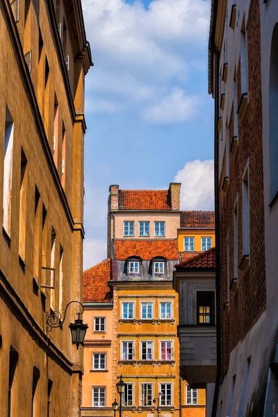 Old Town Houses of Warsaw in Poland — Stock Photo, Image