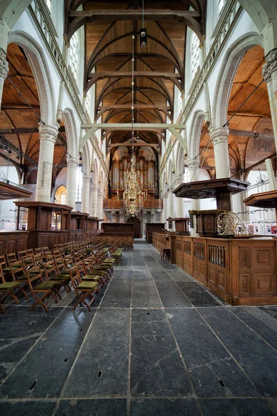 Oude Kerk Interior em Amsterdã — Fotografia de Stock