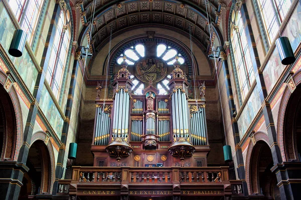 Sint-Nicolaaskerk orgels in Amsterdam — Stockfoto