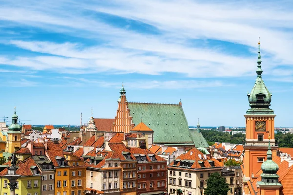 Ciudad Vieja Skyline en Varsovia — Foto de Stock