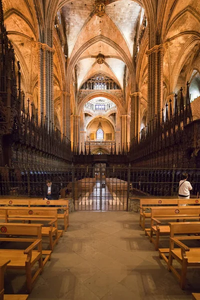 Catedral de Barcelona Interior en España — Foto de Stock