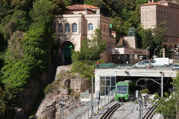 Montserrat Rack Railway na Catalunha — Fotografia de Stock