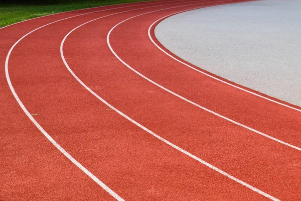 Running Track Lanes For Field Athletics — Stock Photo, Image