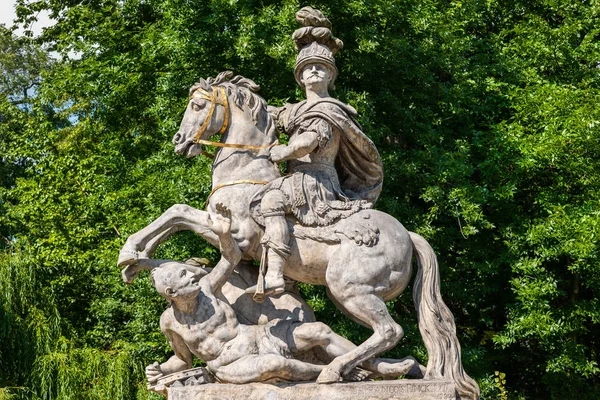 King Jan III Sobieski Statue In Warsaw — Stock Photo, Image