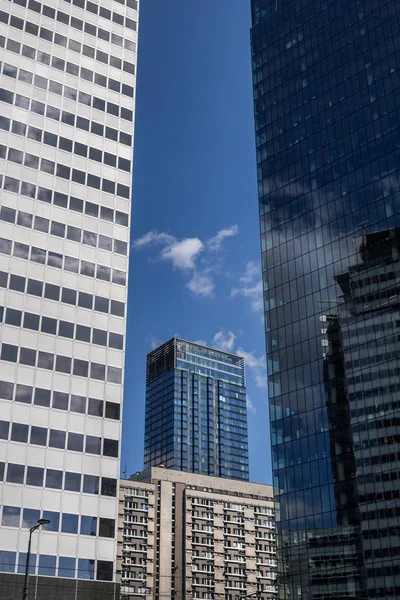 Wolkenkratzertürme in der Innenstadt moderne abstrakte Architektur Stockbild