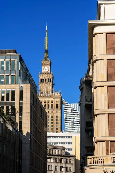 Innenstadt von Warschau in Polen lizenzfreie Stockbilder